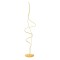 Floor lamp Redo Impuls, metal, matt gold, dimmable, LED, 36W, 2520 lumens, warm white 3000K, H.160 cm