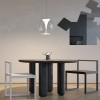Suspension Redo Drop, metal, glass, chrome, LED, 8W, 560 lumens, warm white 3000K, D.20 cm