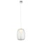 Suspension Redo Drop, metal, glass, chrome, LED, 15W, 1050 lumens, warm white 3000K, D.27 cm