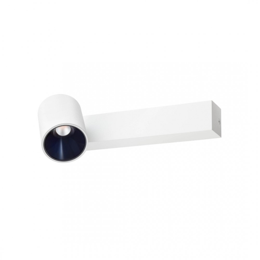 Wall lamp Redo Takto, metal, matt white, dimmable, LED, 11,5W, 623 lumens, warm white 3000K, L.25 cm
