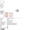 Ceiling lamp Redo Takto, metal, foggy nickel, dimmable, LED, 15,5W, 1160 lumens, warm white 3000K, D.9 cm
