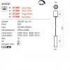 Suspension Redo Takto, metal, matt white, dimmable, LED, 8,6W, 601 lumens, warm white 3000K, D.4 cm