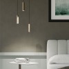 Suspension Redo Takto, metal, silver coffee, dimmable, LED, 8,6W, 601 lumens, warm white 3000K, D.4 cm