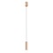 Suspension Redo Takto, metal, silver coffee, dimmable, LED, 8,6W, 601 lumens, warm white 3000K, D.4 cm
