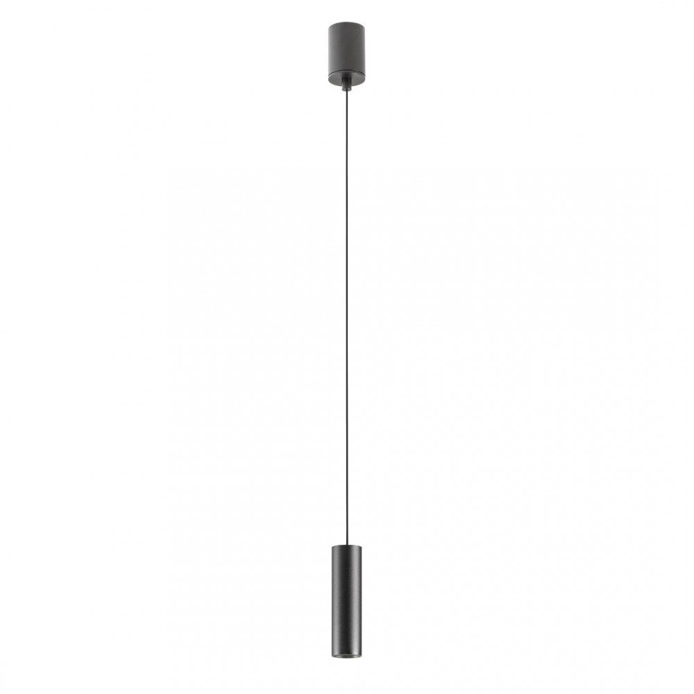 Suspension Redo Takto, metal, matt black, dimmable, LED, 8,6W, 601 lumens, warm white 3000K, D.4 cm