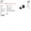 Ceiling lamp Redo Kobe, metal, matt black/silver coffee, dimmable, LED, 8,5W, 613 lumens, warm white 3000K, H.12 cm