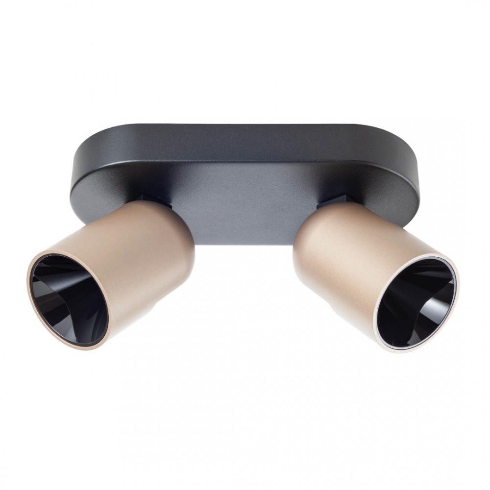 Ceiling lamp Redo Kobe, metal, matt black/silver coffee, dimmable, LED, 16W, 1103 lumens, warm white 3000K, L.20 cm