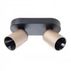 Ceiling lamp Redo Kobe, metal, matt black/silver coffee, dimmable, LED, 16W, 1103 lumens, warm white 3000K, L.20 cm