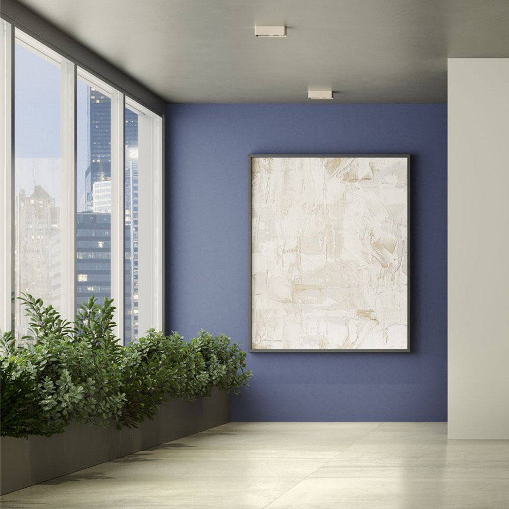 Ceiling lamp Redo Yuki, metal, matt white, dimmable, LED, 6,2W, 395 lumens, warm white 3000K, L.13 cm