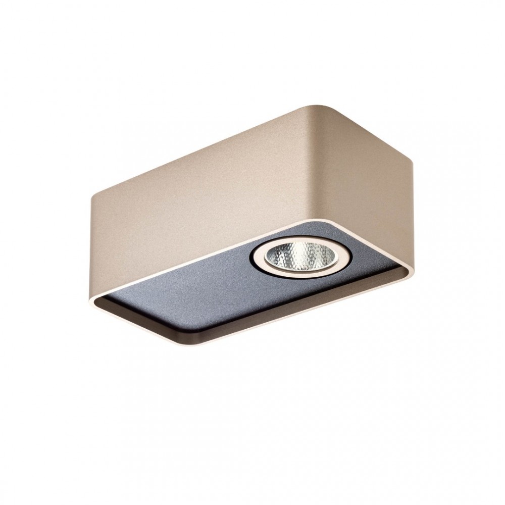 Ceiling lamp Redo Yuki, metal, silver coffee, dimmable, LED, 6,2W, 395 lumens, warm white 3000K, L.13 cm