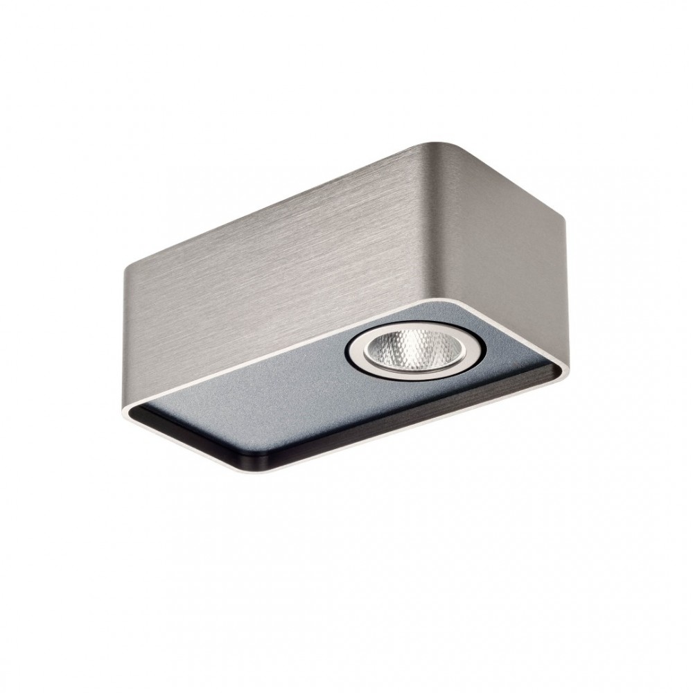 Ceiling lamp Redo Yuki, metal, foggy nickel, dimmable, LED, 6,2W, 395 lumens, warm white 3000K, L.13 cm