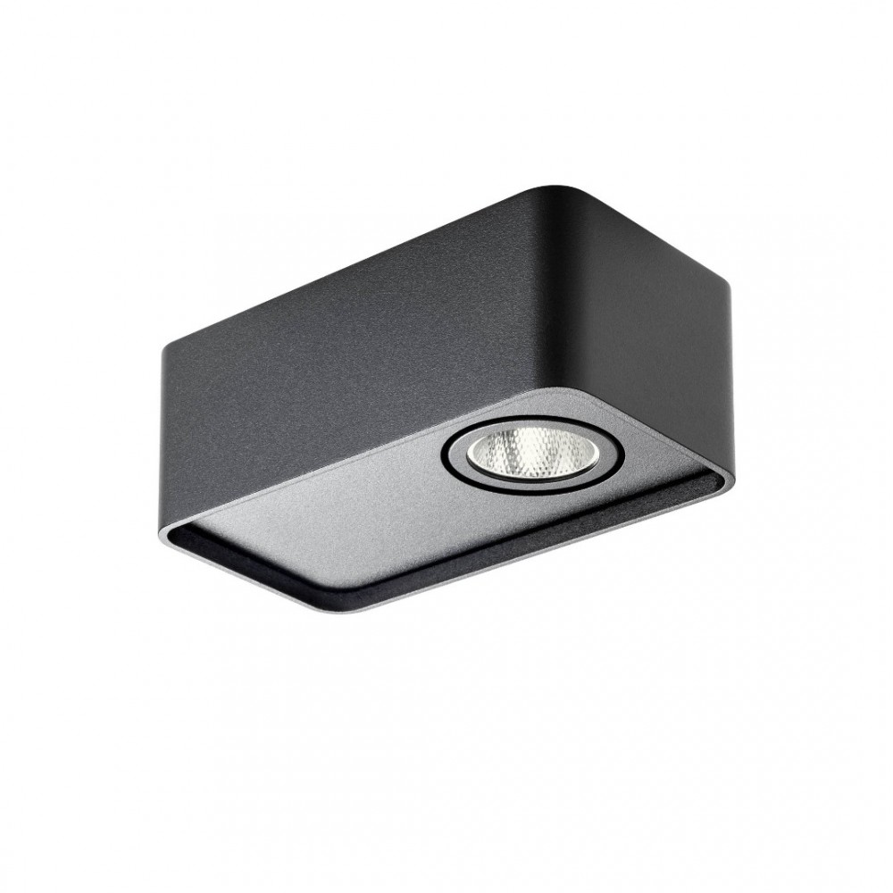 Ceiling lamp Redo Yuki, metal, matt black, dimmable, LED, 6,2W, 395 lumens, warm white 3000K, L.13 cm