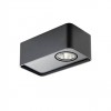 Ceiling lamp Redo Yuki, metal, matt black, dimmable, LED, 6,2W, 395 lumens, warm white 3000K, L.13 cm
