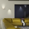 Ceiling lamp Redo Yuki, metal, matt white, dimmable, LED, 10W, 738 lumens, warm white 3000K, L.18 cm