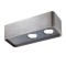 Wall lamp Redo Yuki, metal, foggy nickel, dimmable, LED, 10W, 630 lumens, warm white 3000K, L.18 cm