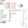 Wall lamp Redo Cityline, metal, foggy nickel, LED, 8,5W, 375 lumens, warm white 3000K, H.44 cm