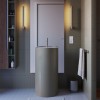 Wall lamp Redo Cityline, metal, foggy nickel, LED, 8,5W, 375 lumens, warm white 3000K, H.44 cm