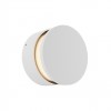 Wall lamp Redo Runde, metal, matt white, dimmable, LED, 11W, 472 lumens, warm white 3000K, D.10 cm