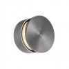 Wall lamp Redo Runde, metal, foggy nickel, dimmable, LED, 11W, 472 lumens, warm white 3000K, D.10 cm
