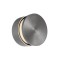 Wall lamp Redo Runde, metal, foggy nickel, dimmable, LED, 11W, 472 lumens, warm white 3000K, D.10 cm
