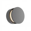 Wall lamp Redo Runde, metal, matt black, dimmable, LED, 11W, 472 lumens, warm white 3000K, D.10 cm
