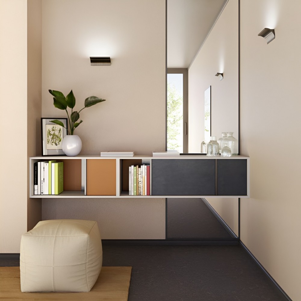 Wall lamp Redo Velas, metal, foggy nickel, LED, 9,5W, 749 lumens, warm white 3000K, L.20 cm