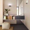 Wall lamp Redo Velas, metal, foggy nickel, LED, 9,5W, 749 lumens, warm white 3000K, L.20 cm