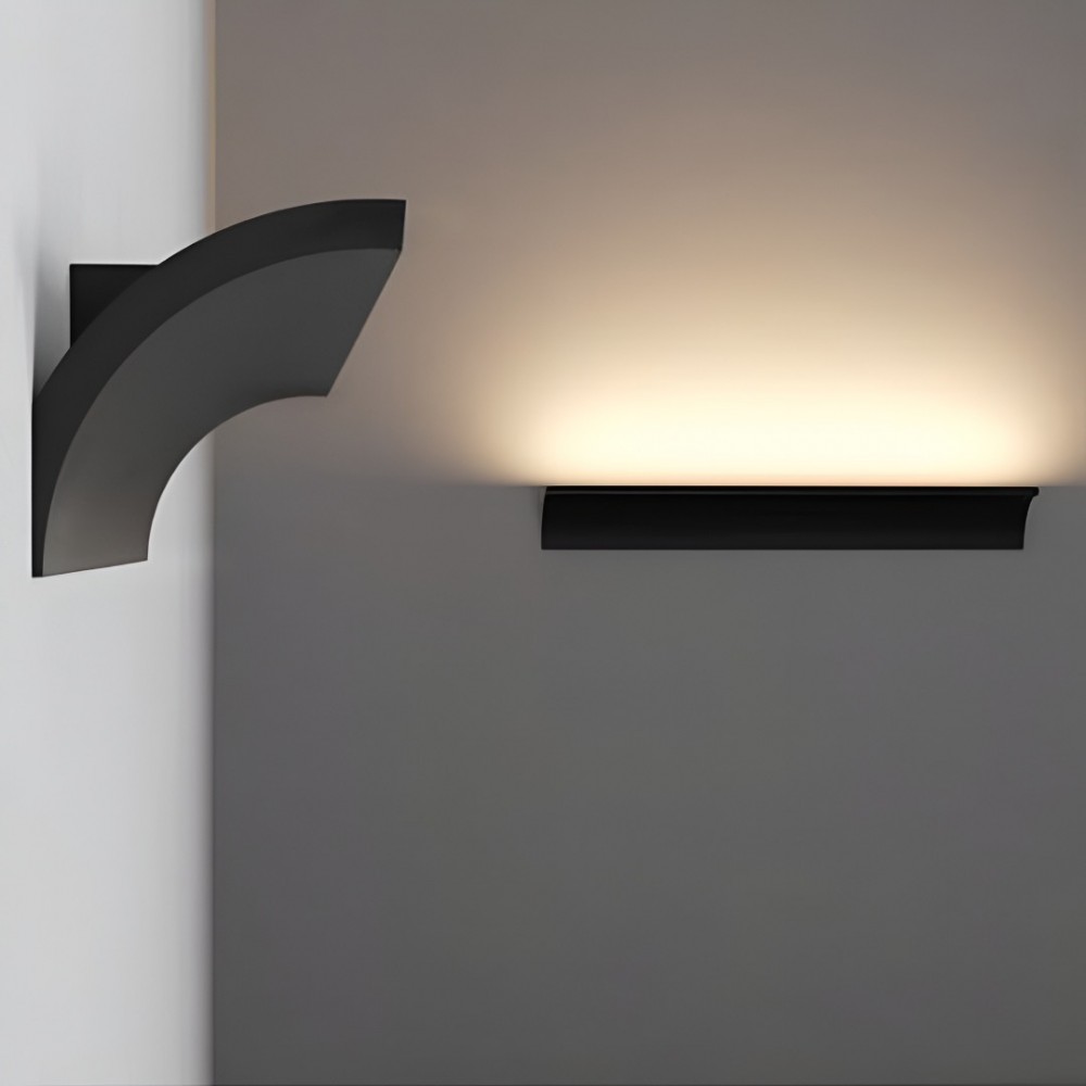 Wall lamp Redo Velas, metal, matt black, LED, 9,5W, 749 lumens, warm white 3000K, L.20 cm