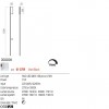 Wall lamp Redo Twig, metal, sand black, dimmable, LED, 17W, 1190 lumens, warm white 3000K, H.150 cm