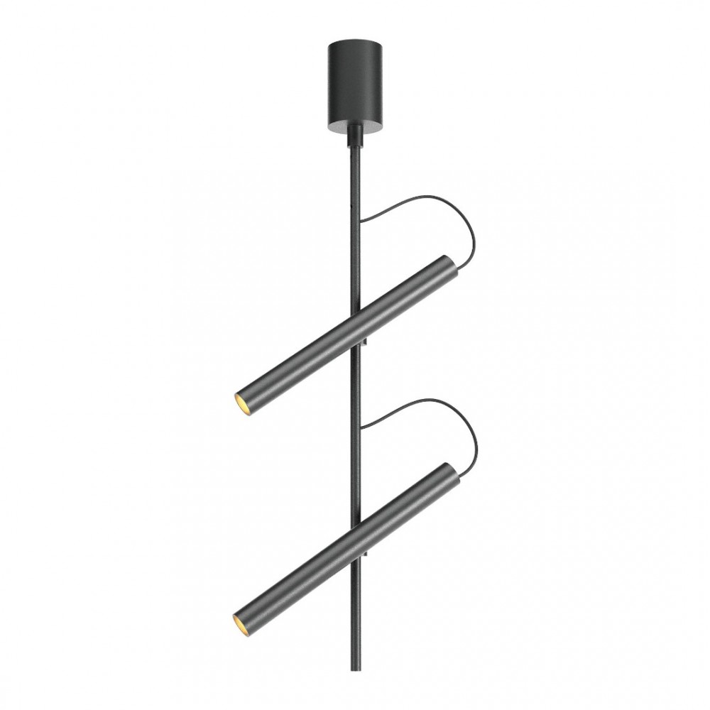 Ceiling lamp Redo Praxi, metal, matt black, dimmable, LED, 14,6W, 769 lumens, warm white 3000K, H.51 cm