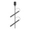 Ceiling lamp Redo Praxi, metal, matt black, dimmable, LED, 14,6W, 769 lumens, warm white 3000K, H.51 cm