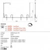 Pendant lamp Redo Praxi, metal, matt black/foggy nickel, dimmable, LED, 28,5W, 1738 lumens, warm white 3000K, L.150 cm