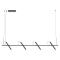 Pendant lamp Redo Praxi, metal, matt black, dimmable, LED, 28,5W, 1738 lumens, warm white 3000K, L.150 cm