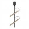Ceiling lamp Redo Praxi, metal, matt black/silver coffee, dimmable, LED, 14,6W, 769 lumens, warm white 3000K, H.51 cm