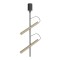 Ceiling lamp Redo Praxi, metal, matt black/silver coffee, dimmable, LED, 14,6W, 769 lumens, warm white 3000K, H.51 cm