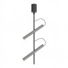 Ceiling lamp Redo Praxi, metal, matt black/foggy nickel, dimmable, LED, 14,6W, 769 lumens, warm white 3000K, H.51 cm