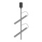 Ceiling lamp Redo Praxi, metal, matt black/foggy nickel, dimmable, LED, 14,6W, 769 lumens, warm white 3000K, H.51 cm