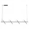 Pendant lamp Redo Praxi, metal, matt black/foggy nickel, dimmable, LED, 28,5W, 1738 lumens, warm white 3000K, L.150 cm