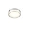 Ceiling lamp Redo Frisbi, metal, chrome, LED, 8W, 440 lumens, warm white 3000K, D.15 cm, IP44