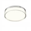 Ceiling lamp Redo Frisbi, metal, chrome, LED CCT, 12W, 698 lumens, 3000K/4000K, D.23 cm, IP44