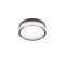 Ceiling lamp Redo Frisbi, metal, matt black, LED, 8W, 512 lumens, neutral white 4000K, D.15 cm, IP44