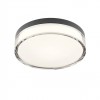 Ceiling lamp Redo Frisbi, metal, matt black, LED CCT, 12W, 698 lumens, 3000K/4000K, D.23 cm, IP44