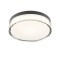 Ceiling lamp Redo Frisbi, metal, matt black, LED CCT, 12W, 698 lumens, 3000K/4000K, D.23 cm, IP44