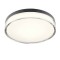 Ceiling lamp Redo Frisbi, metal, matt black, LED CCT, 18W, 979 lumens, 3000K/4000K, D.28 cm, IP44