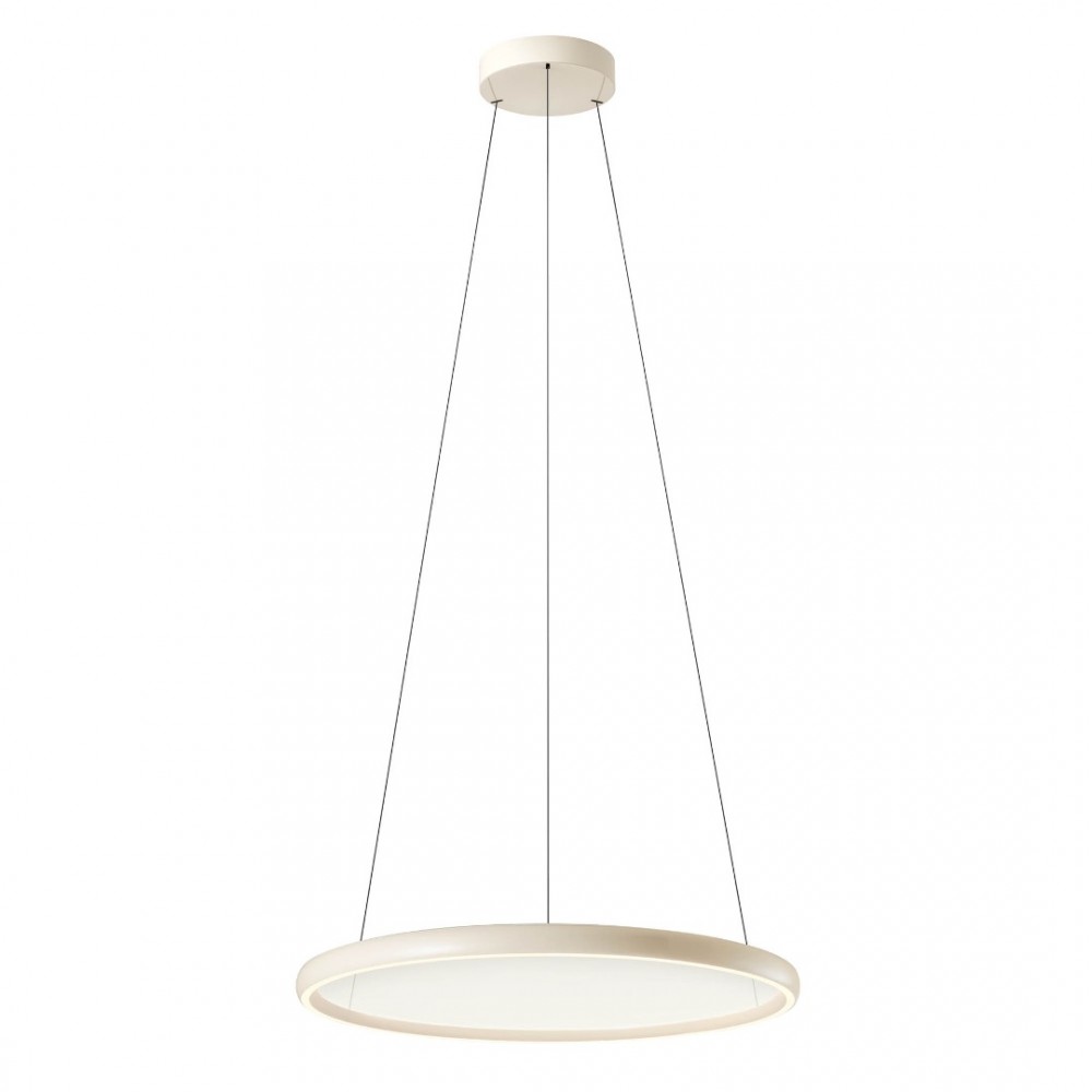 Pendant lamp Redo Vance, metal, glossy beige, dimmable, LED CCT, 35W+35W, 3770 lumens, 2700K/4000K/5000K, D.65 cm
