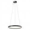 Pendant lamp Redo Vance, metal, glossy black, dimmable, LED CCT, 35W+35W, 3770 lumens, 2700K/4000K/5000K, D.65 cm