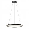 Pendant lamp Redo Vance, metal, glossy black, dimmable, LED CCT, 45W+45W, 5610 lumens, 2700K/4000K/5000K, D.80 cm