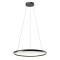 Pendant lamp Redo Vance, metal, glossy black, dimmable, LED CCT, 45W+45W, 5610 lumens, 2700K/4000K/5000K, D.80 cm