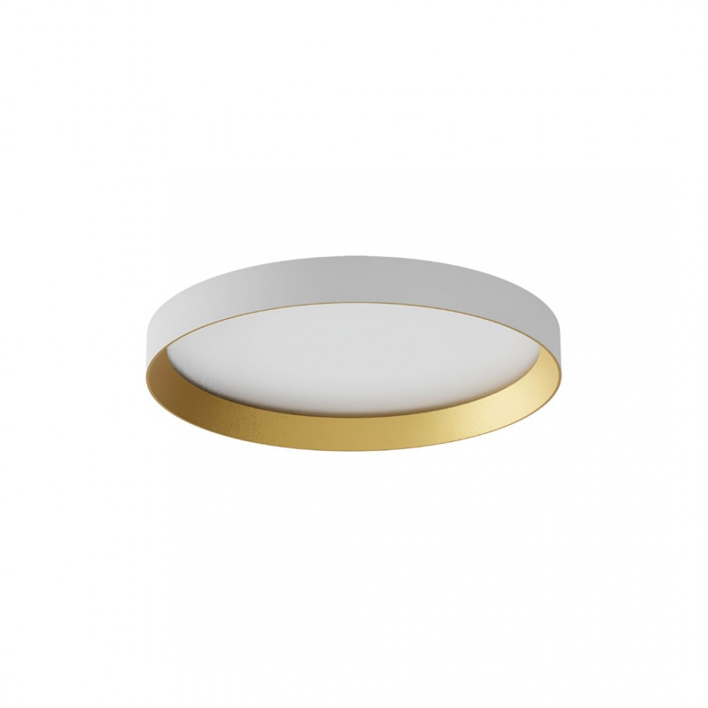 Ceiling lamp Redo Dama, metal, sand white/gold, LED CCT, 30W, 2796 lumens, 3000K/4000K/5000K, D.35 cm