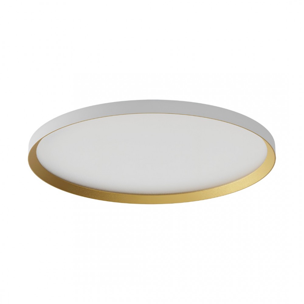 Ceiling lamp Redo Dama, metal, sand white/gold, LED CCT, 50W, 4932 lumens, 3000K/4000K/5000K, D.60 cm